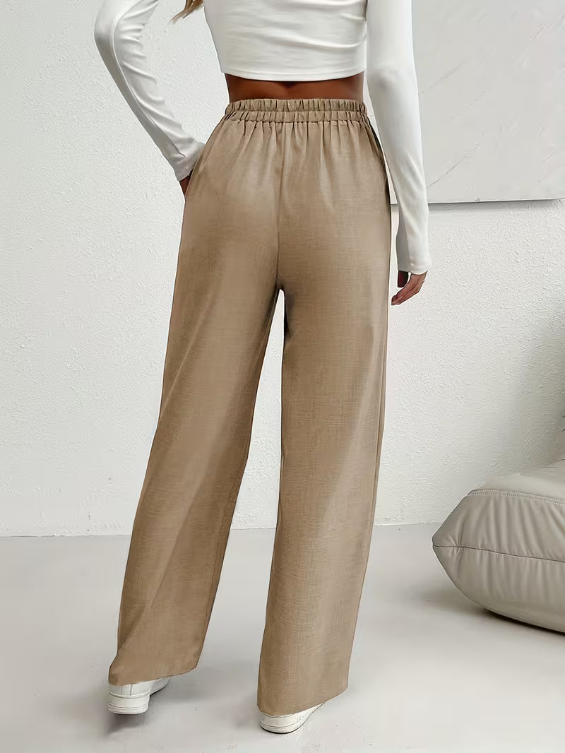 Martina — Pantalón de algodón con cintura elástica