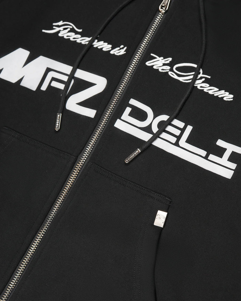 Rubén | Sudadera Boxy con Cremallera – Negra