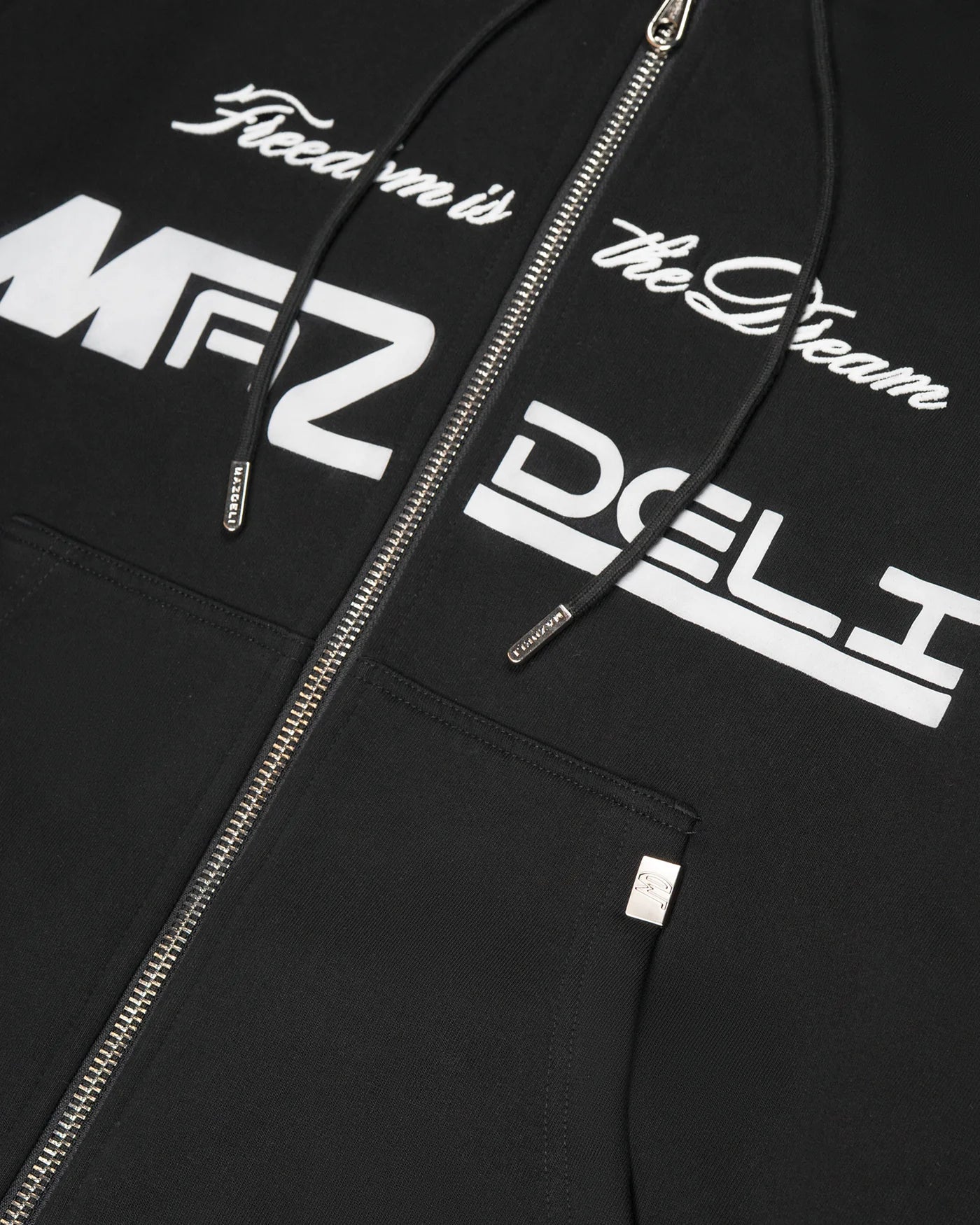 Rubén | Sudadera Boxy con Cremallera – Negra