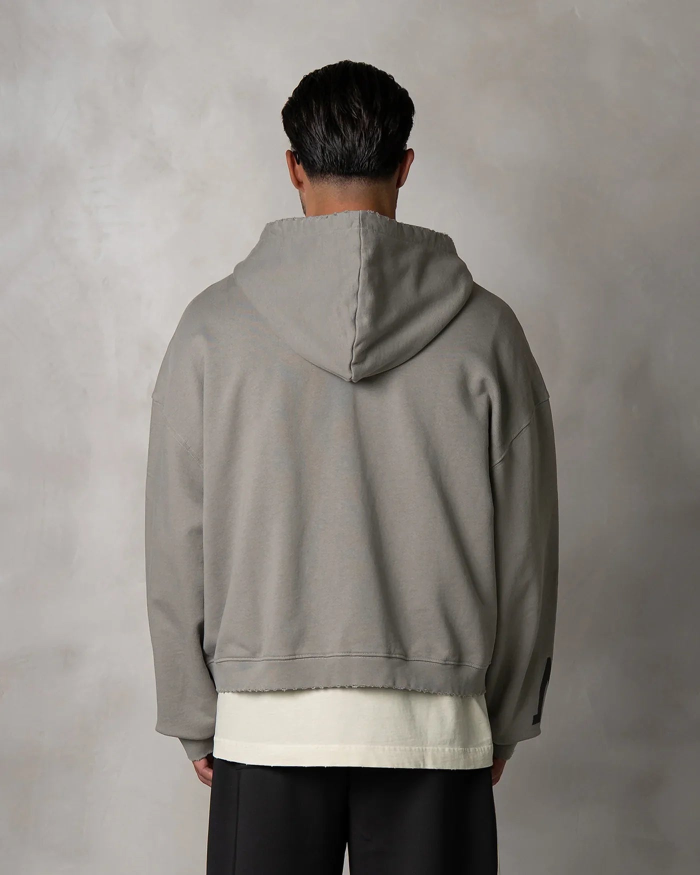 Iván | Sudadera Boxy con Cremallera – Gris