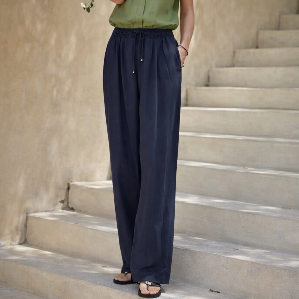 Magdalena — Pantalón de algodón con pernera ancha