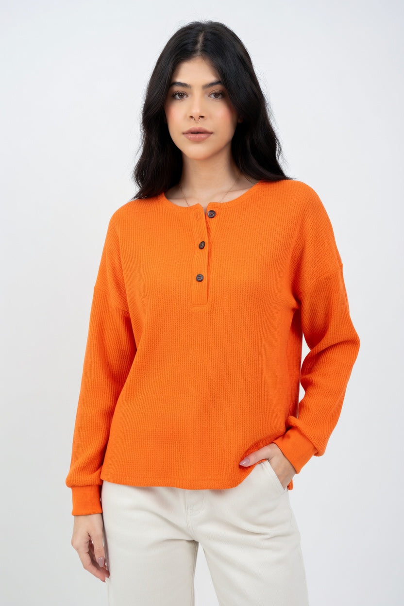 Marisol - Suéter Casual de Punto con Botones Premium