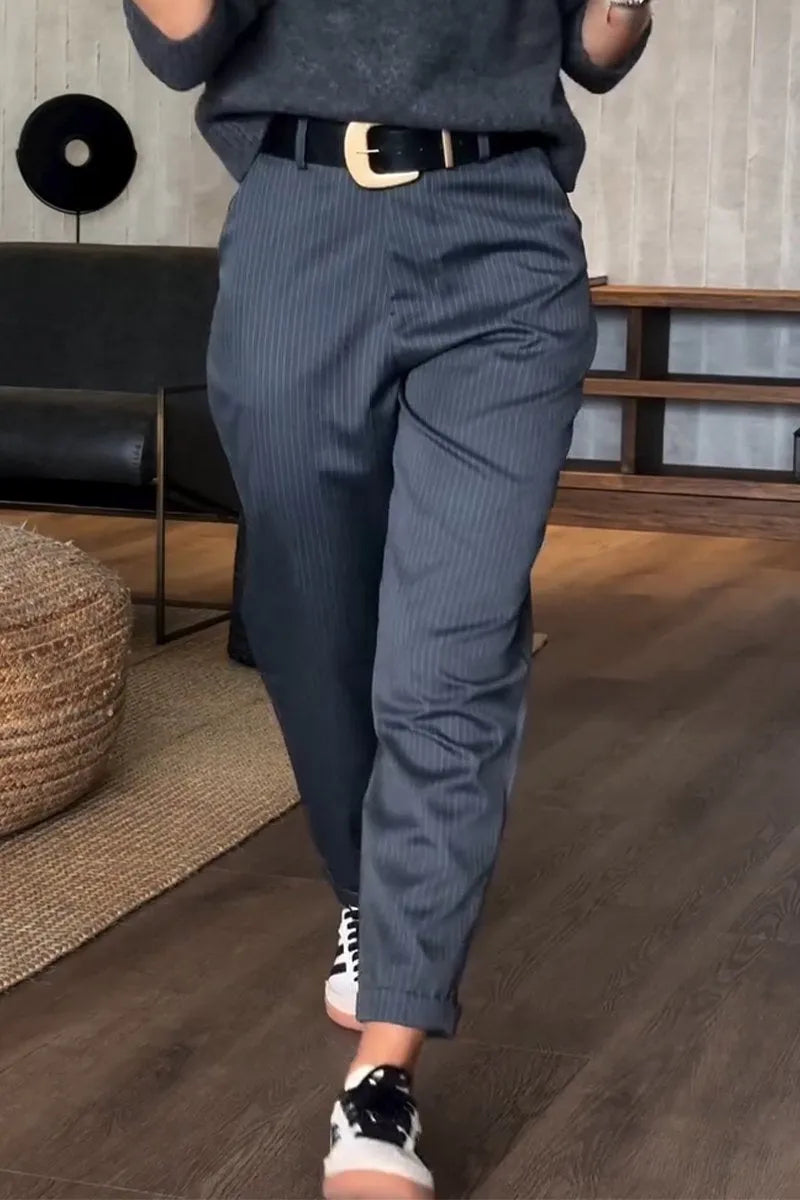 Catarina | Pantalón elegante de rayas que estiliza la silueta