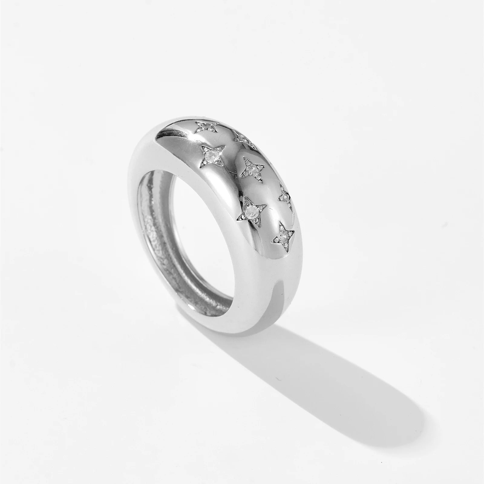 Sofía | Anillo Dorado con Cristal